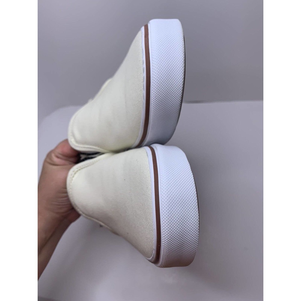 Vans Men's Old Skool Ward Canvas Low-Top Sneakers,cream 9 - Picture 2 of 9